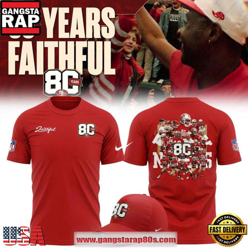 San Francisco 49ers 80th Anniversary Locker Room 2026 Red Special Edition 3D Shirt