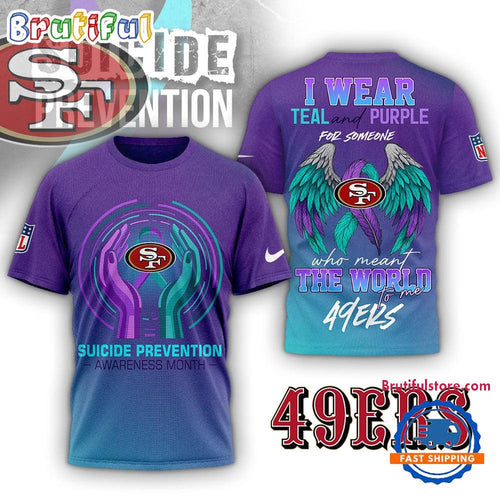 San Francisco 49ers NFL National Suicide Prevention Month 3D Shirt