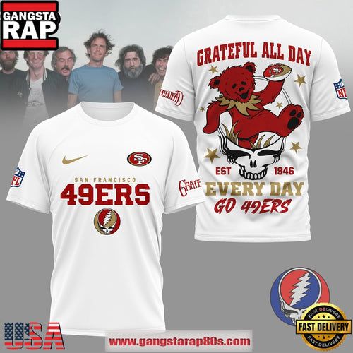 San Francisco 49ers NFL x Grateful Dead All Day Vintage T-Shirt