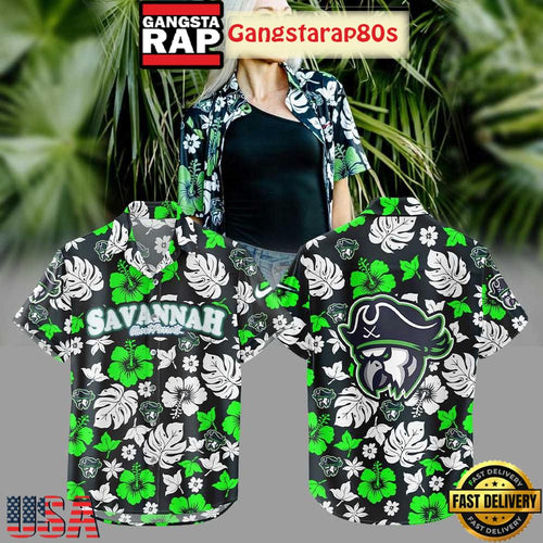 Savannah Ghost Parrots Style Aloha Hawaiian Shirt