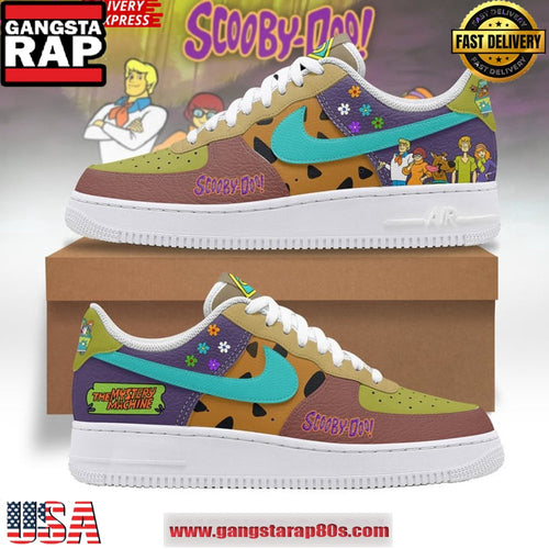 Scooby Doo Mystery Machine Air Force 1 Running Sneakers Shoes
