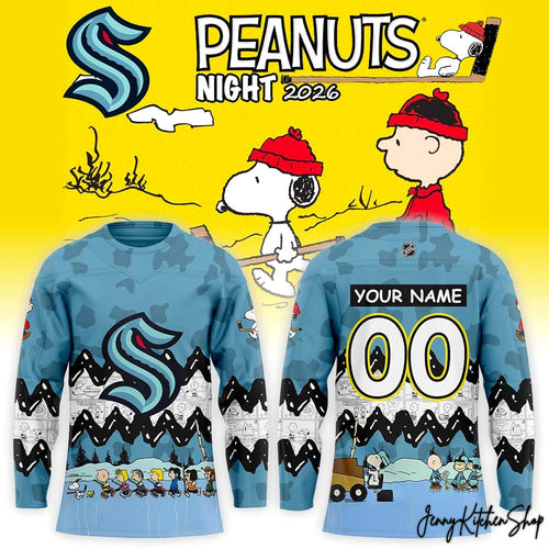 Seattle Kraken Peanuts Night 2026 Hockey Jersey