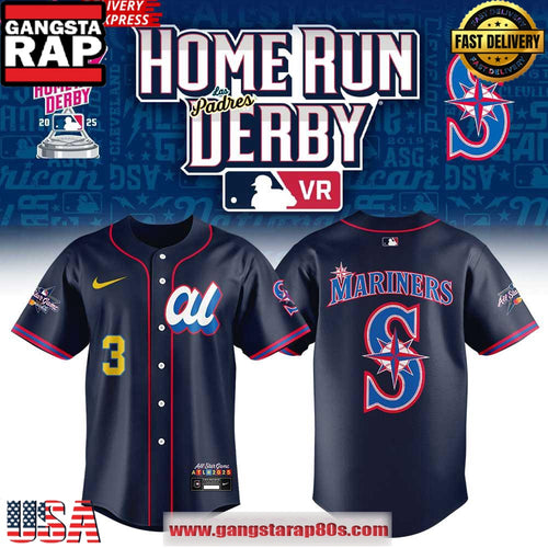 Seattle Mariners 2025 Home Run Derby Baseball Jersey Shirt