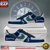 Seattle Mariners MLB Unique Sports Air Force 1 Low Top Shoes Running Sneakers