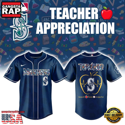 Seattle Mariners TEACHER NIGHT 2025 Baseball Jersey