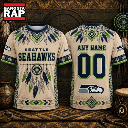 Seattle Seahawks 2026 NFL Native American Heritage 3D Shirt, Football New Design Shirt