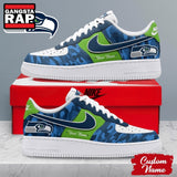 Seattle Seahawks NFL End Zone Energy Custom Air Force 1 Shoes Sneaker