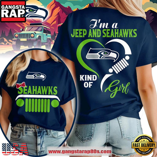 Seattle Seahawks NFL Jeep Girl Women’s T Shirt