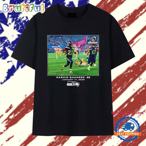 Seattle Seahawks Rashid Shaheed NFL Flash Features T Shirt