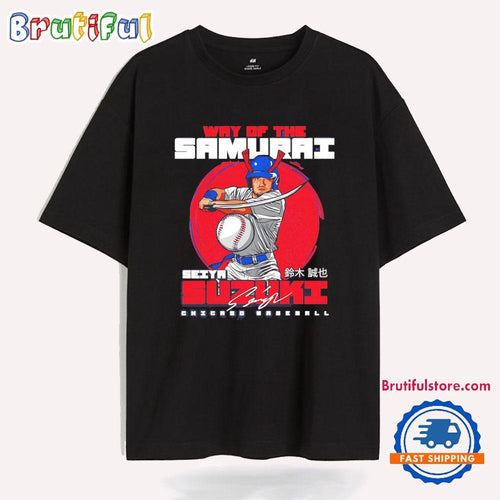 Seiya Suzuki Way of the Samurai Chicago Cubs Signature T Shirt