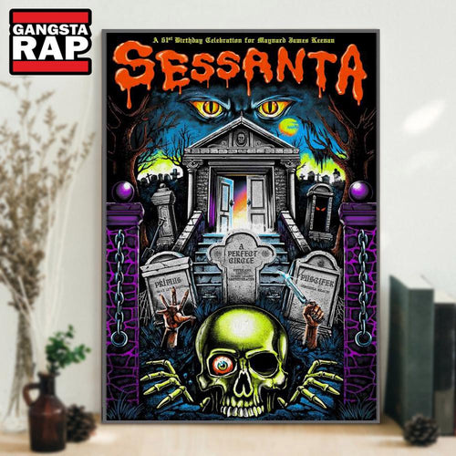 Sessanta Veterans United Home Loans Amphitheater, Virginia Beach, VA May 11 2025 Tour Poster Canvas Art