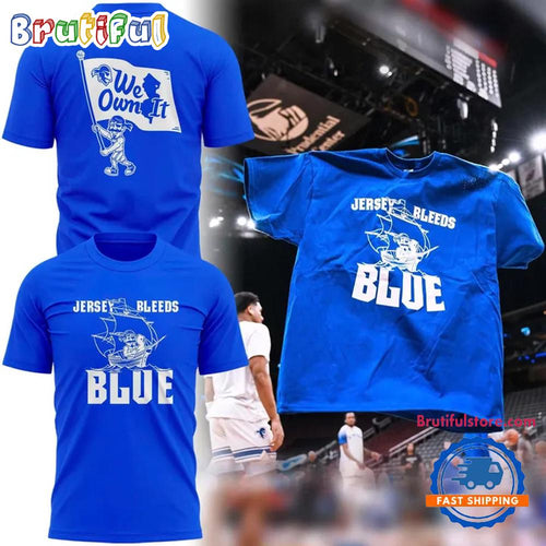 Seton Hall Pirates Basketball Jersey Bleeds Blue 2026 T Shirt