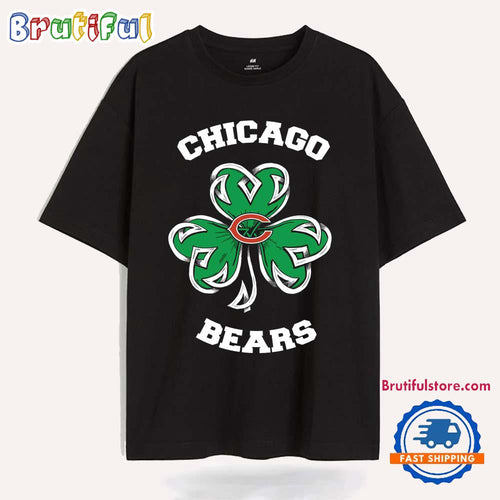 Shamrock Football St Patricks Day Chicago Bears NFL 2025 T Shirt