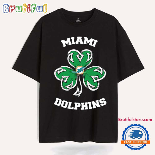 Shamrock Football St Patricks Day Miami Dolphin NFL 2025 T Shirt