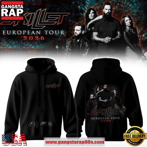 Skillet European Tour 2026 Signature Unisex Hoodie