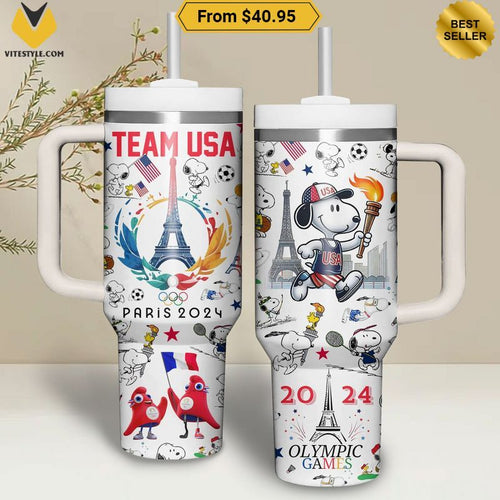Snoopy Olympic Paris 2024 Team USA Stanley Tumbler