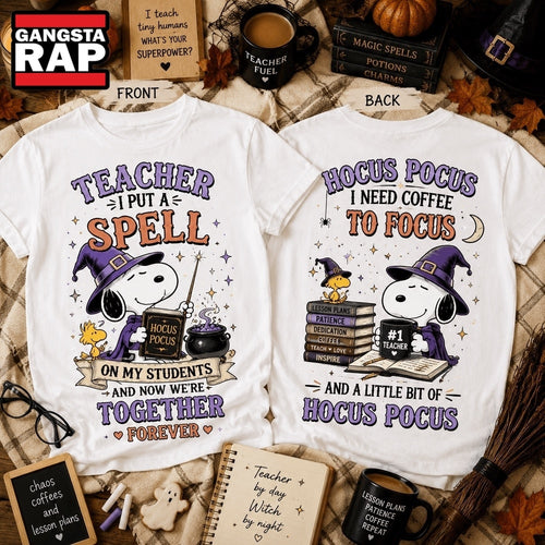 Snoopy Teacher by Day, Witch by Choice 3D Shirt , Music Trending 3D Shirt
