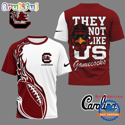 South Carolina Gamecocks 2025 NCAA They Not Like US Unisex 3D Shirt
