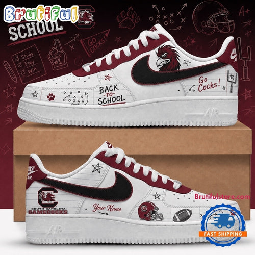 South Carolina Gamecocks 2026 NCAA Football Back To School Air Force 1 Shoes Sneakers