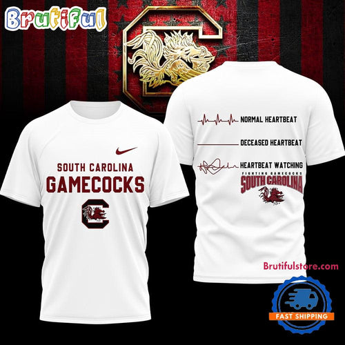 South Carolina Gamecocks NCAA Heartbeat Unisex 3D Shirt