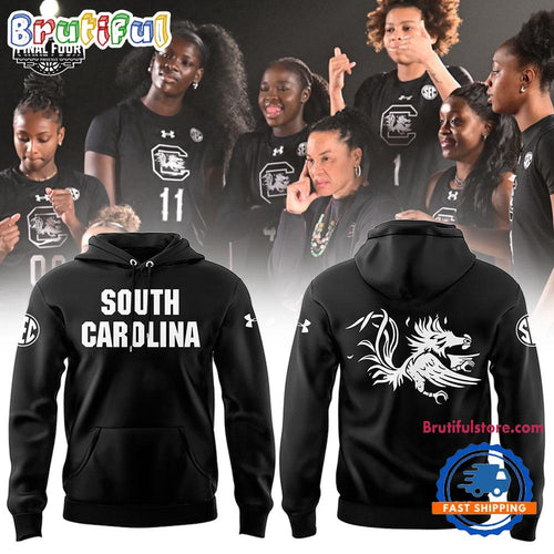 South Carolina Gamecocks Women’s Basketball 2026 Black Uniform Hoodie T-Shirt