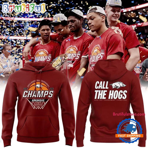 Special 2026 SEC Tournament Champions Arkansas Razorbacks Men’s Basketball Hoodie