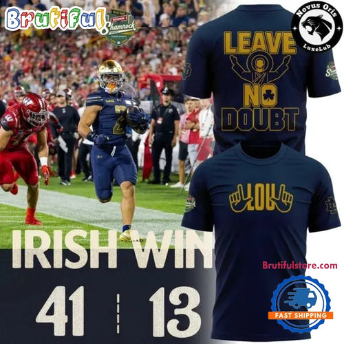 Special For Lou Notre Dame Fighting Irish Football Navy T Shirt