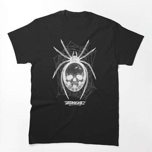 Pushead Zorlac Sateboards Inverted Spider Web Skull Shirt