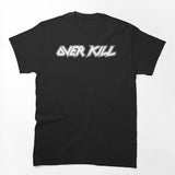 Overkill Thrash Metal White Outline Band Shirt