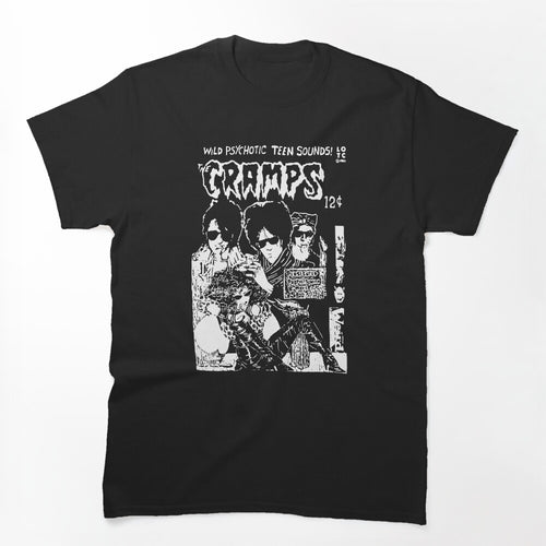 The Cramps Bad Music For Bad People Wild Psychotic Teen Sounds Shirt