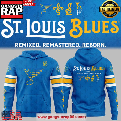 St. Louis Blues “Remixed x Remastered x Reborn” Special All Over Print Hoodie