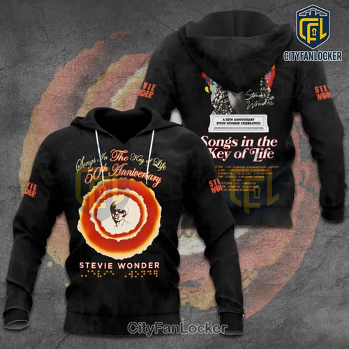 Stevie Wonder Songs in the Key of Life 50th Anniversary Hoodie
