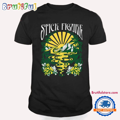 Stick Figure Run Run River Event T Shirt