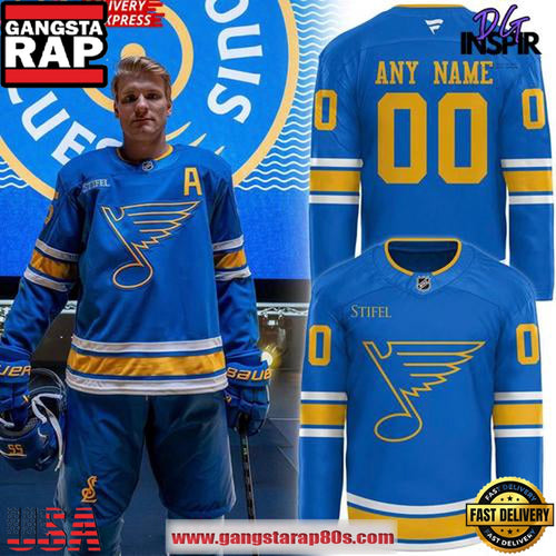St. Louis Blues Authentic Replica Custom Hockey Jersey