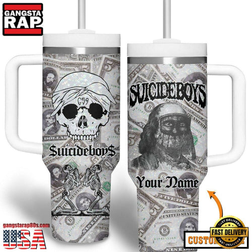 Suicideboy Music Custom Stanley Quencher 40oz Stainless Steel Tumbler