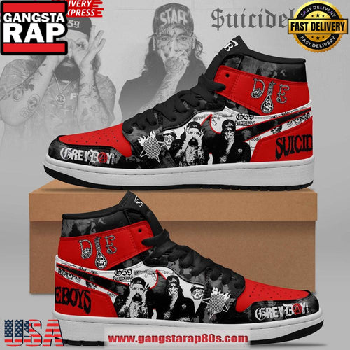 Suicideboys Grey59 Limited Edition Air Jordan 1 Running Sneakers Shoes