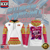 Super Bowl LIX 2025 New Orleans 3D Hoodie Designer