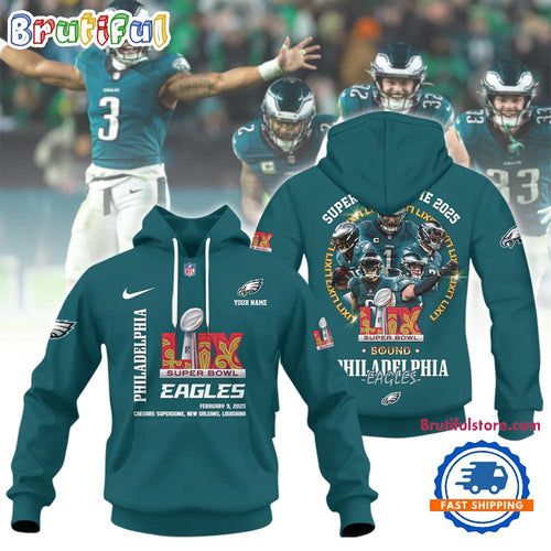 Super Bowl LIX 2025 Philadelphia Eagles Team Player Graphics Design 3D Shirt
