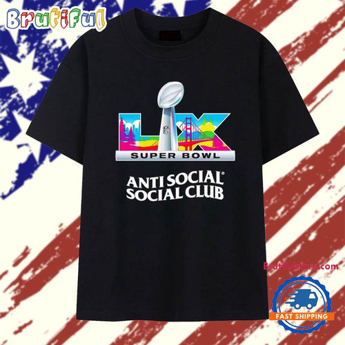 Super Bowl LX NFL anti social 2026 trophy T Shirt