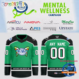 Syracuse Crunch AHL Mental Wellness 2025 Custom Hockey Jersey