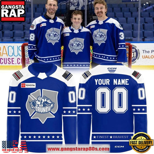 Syracuse Crunch First Responders Night 2026 Special Custom Hockey Jersey