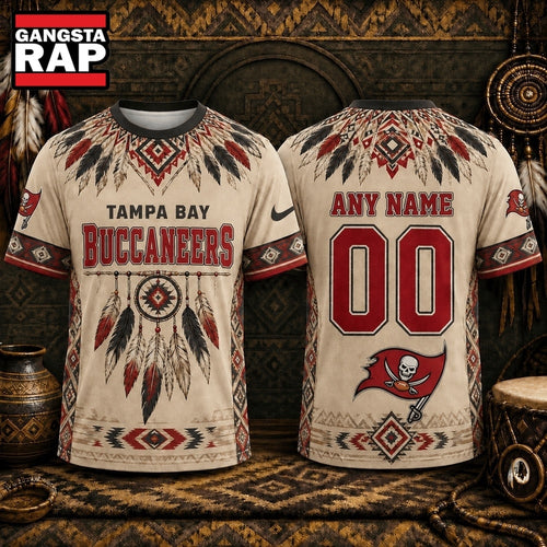 Tampa Bay Buccaneers 2026 NFL Native American Heritage 3D Shirt, Football New Design Shirt