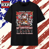 Tampa Bay Buccaneers 50th Anniversary 1976 2026 Thank You For The Memories T Shirt