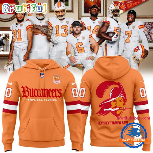 Tampa Bay Buccaneers 50th Season Essential Personalized Hoodie Shirt