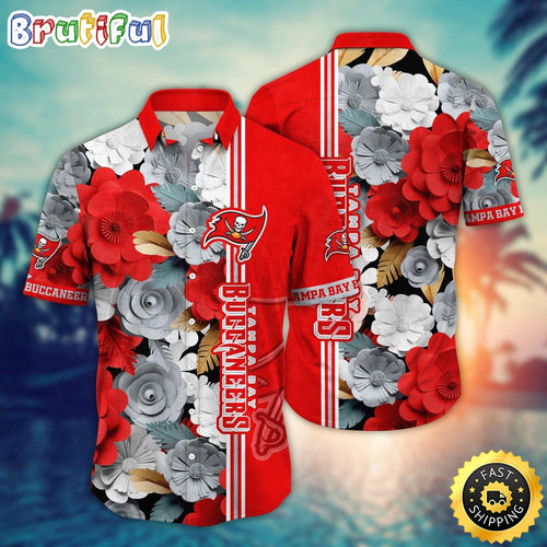 Tampa Bay Buccaneers Hawaii Shirt Flower Laid Back Hawaiian Charm