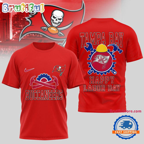 Tampa Bay Buccaneers NFL Happy Labor Day 2025 Uniesx 3D Shirt
