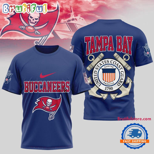 Tampa Bay Buccaneers NFL United States Coast Guard Limited 3D Shirt