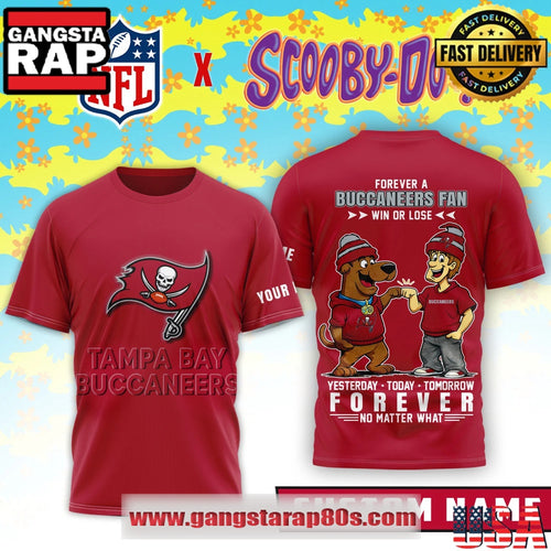 Tampa Bay Buccaneers x Scooby Doo Premium Custom Name 3D Shirt