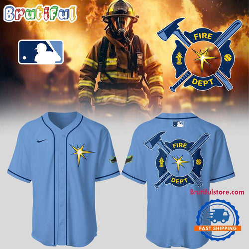 Tampa Bay Rays x Firefighter Appreciation Night 3D Print Jersey Shirt