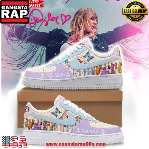 Taylor Swift Butterfly Limited Edition Air Force 1 Running Sneakers Shoes